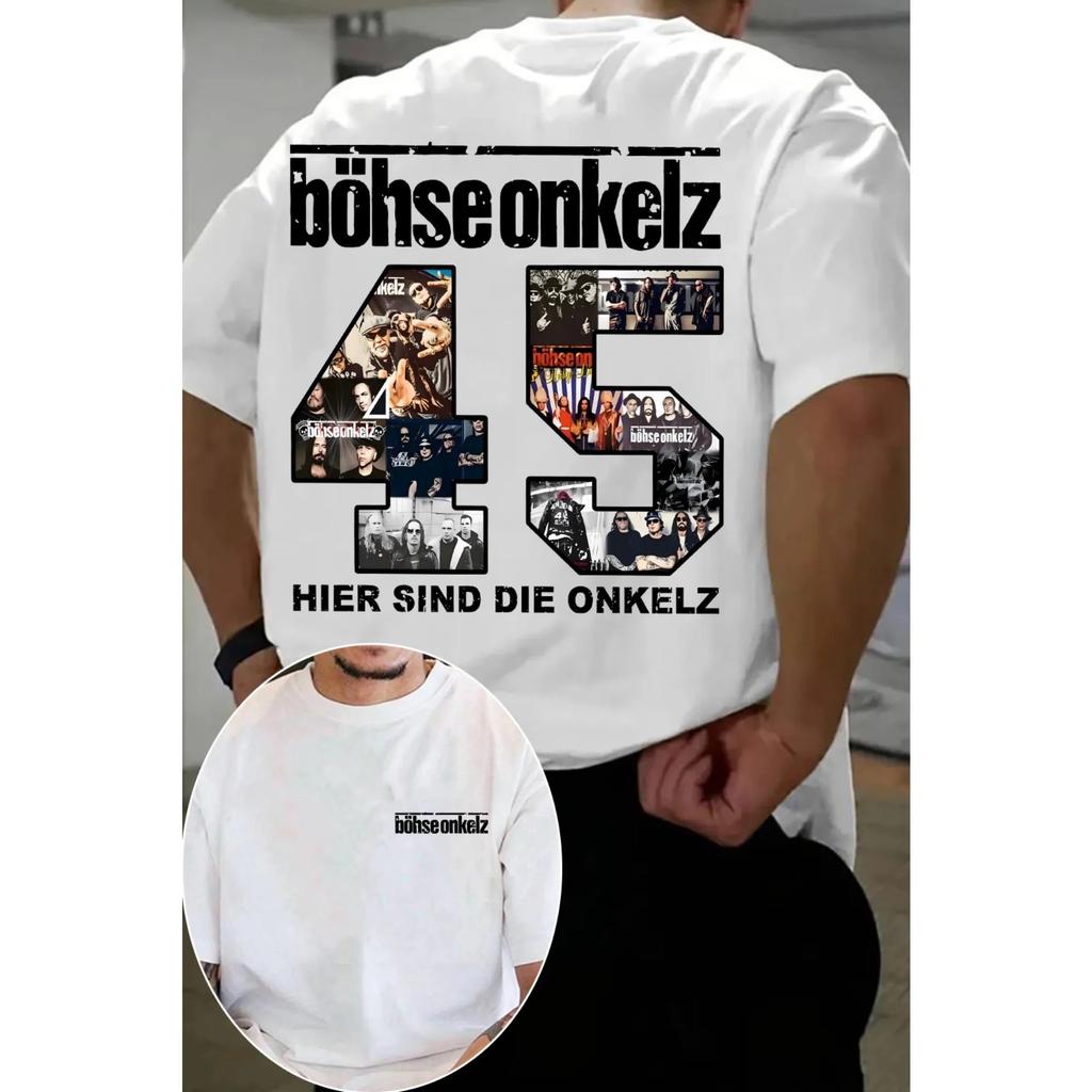 German Heavy Metal Rock Band BÖHSE ONKELZ Graphic Print Tshirts Men Women Hip Hop Fashion Tees Casual Oversized Vintage Tops
