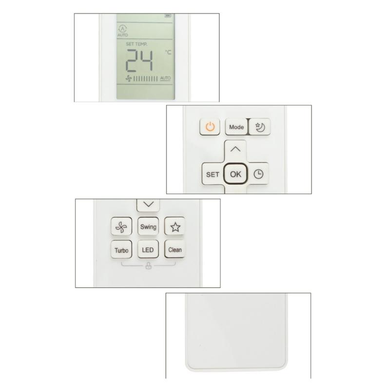 Pilot do klimatyzacji RG10B(sol)/BGEF Klimatyzator Bezpośredni Zamienny Pilot Zdalnego Sterowania Akcesoria