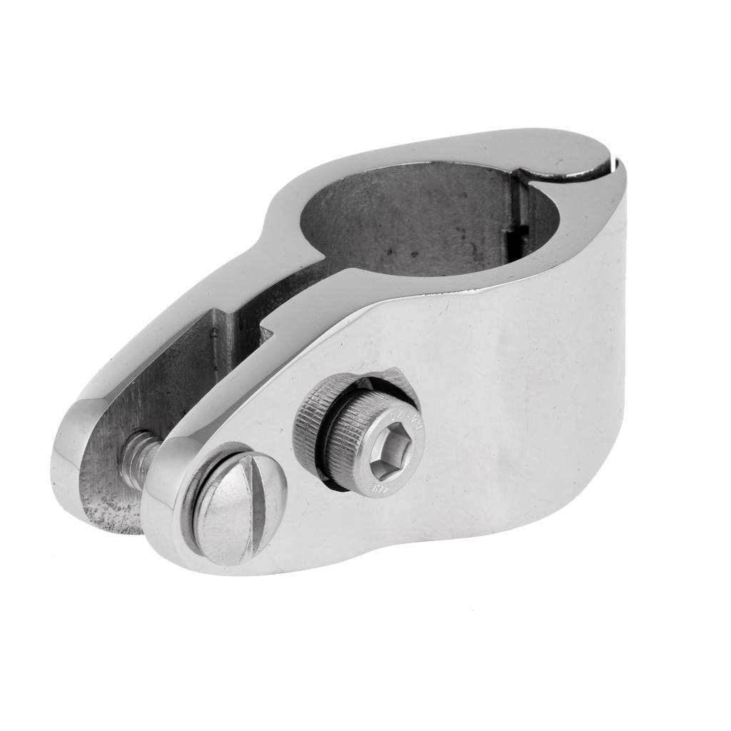 Durable Marine 316 Stainless Steel 2pcs 25mm Boat Cover Tube Knuckle Clamp