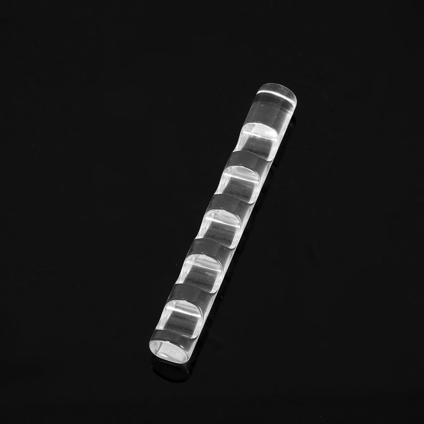 

Acrylic Nail Brush Holder, 5 Slots Transparent Nail Pen Holder, Portable Manicure Tools with Stylish Design