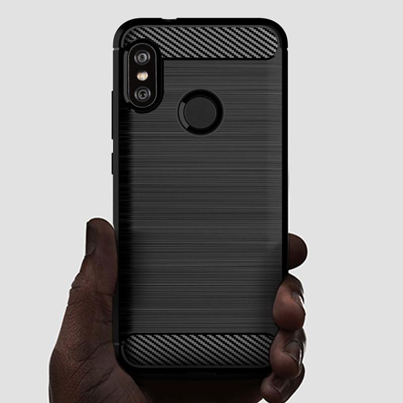 Shockproof Phone Cover for xiaomi A2 Lite Mi A2 lite MiA2 Lite Soft Carbon Fiber Case For redmi 6 pro Redmi6 pro Silicone Case
