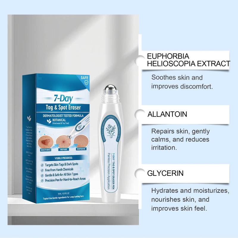 7 Day Skin Tag & Dark Spot Remover Pen Suitable for Beginners for At Home Daily Facial Skincare Use 1Pcs