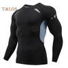 Men Sport Top Slim Fit High Elasticity O Neck Quick-drying Long Sleeves Slim Fit Compression Figure Shaping Gym Running Basketball T-shirt