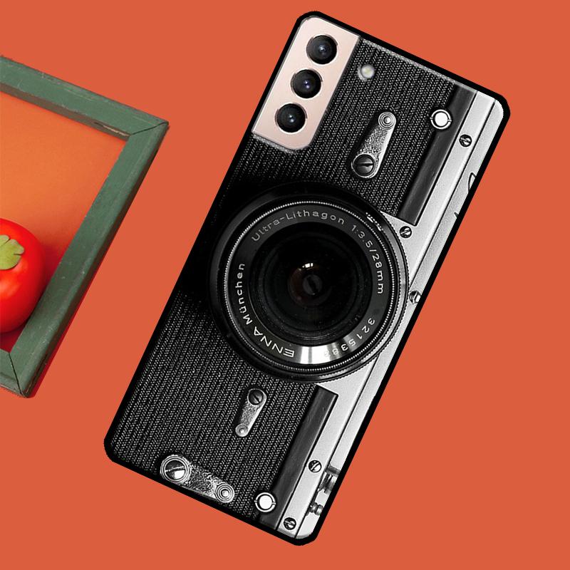 

Винтажный мягкий чехол для камеры в стиле ретро для Samsung Galaxy S22 S21 Ultra Note 20 Note 10 S8 S9 S10 Plus S20 FE. Galaxy Note 20