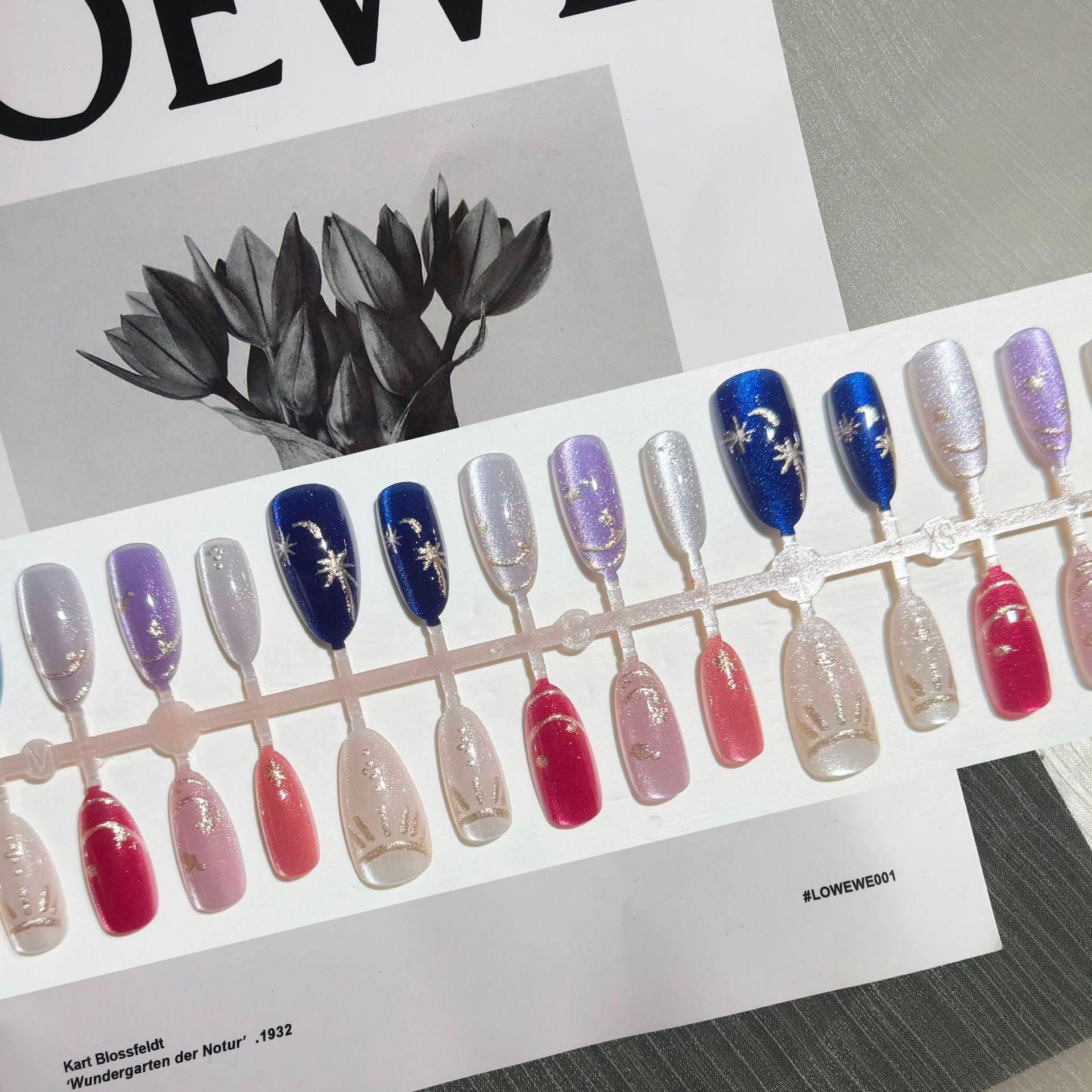 

Звездная Луна Моранди Кошачий Глаз Роскошный Миндальный Набор для Маникюра