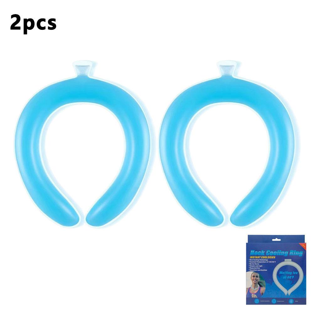 PCM Ice Neck Ring Summer Cooling Neckband Heatstroke Prevention Reusable 28℃ Natural Freeze No Condensation Long Lasting Cool