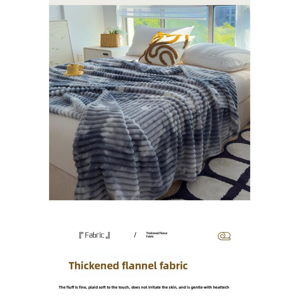Thickened Blanket, Milk Velvet, Coral Velvet, Flannel, Nap Air Conditioning Blanket, Sofa Cover Blanket, Office Gift Blanket