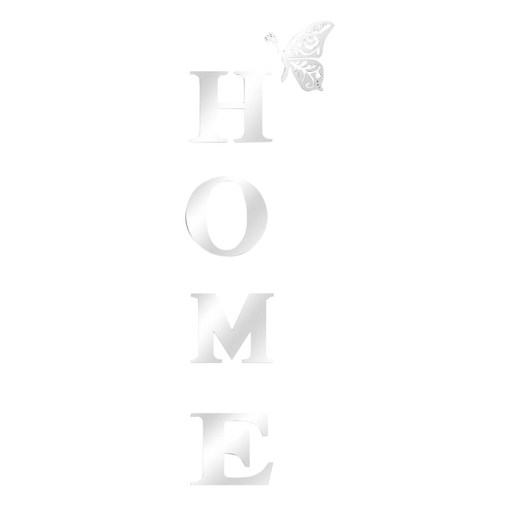 3D Acrylic Large DIY Mirror Self-Adhesive Removable Wall Sticker Family English Alphabet Living Room Bedroom Home Decoration