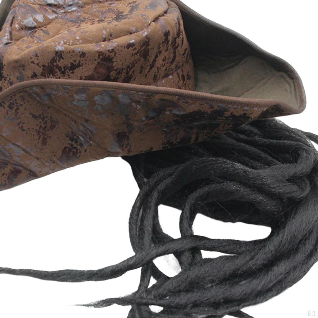 Klobouk Buccaneer - Stylová kožená pokrývka hlavy pro pánské a dámské halloweenské kostýmy