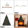 1PC Christmas Advent Calendar with 24 Pockets Soft Canvas Wall Hanging Organizer Festive Decor for Kids Gifts Home Wall Calenda