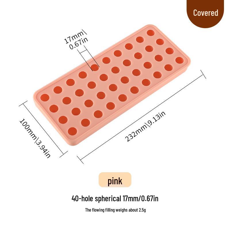 Moule Rond à Glaçons et à Gâteaux de Lune en Silicone de Qualité Alimentaire - Plateau DIY pour Savons et Grappes de Raisins