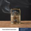 Auspicious Clouds Sandalwood & Agarwood Coil Incense for Indoor Aromatherapy - Long-lasting Deodorizing Incense Burner Censer