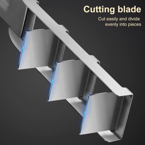 Watermelon Cutter Fruit Slicer Dicer Stainless Steel Melon Cutter Rustproof Portable Watermelon Cutting Tools for Camping BBQ Parties