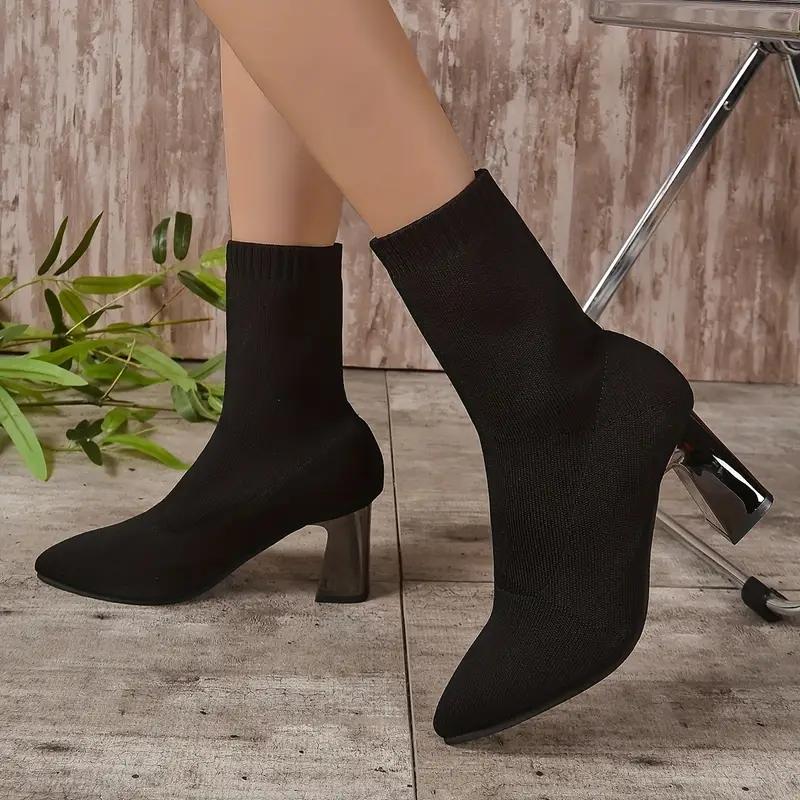 Fashion Aphixta Beige Cotton Fabric Women Ankle Boots 5cm High Heels Modern Boots Big Size42 Shoes Woman Boats botines para mujeres