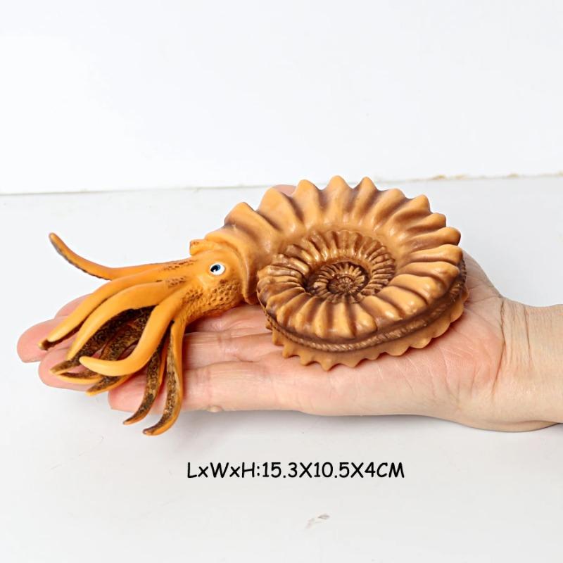 Plastový prehistorický mořský tvor Starověké kambrijské oceánské zvíře Nautilus, Trilobit, Bělozubec, Opabinia, Pikaia Mořské figurky Hračky