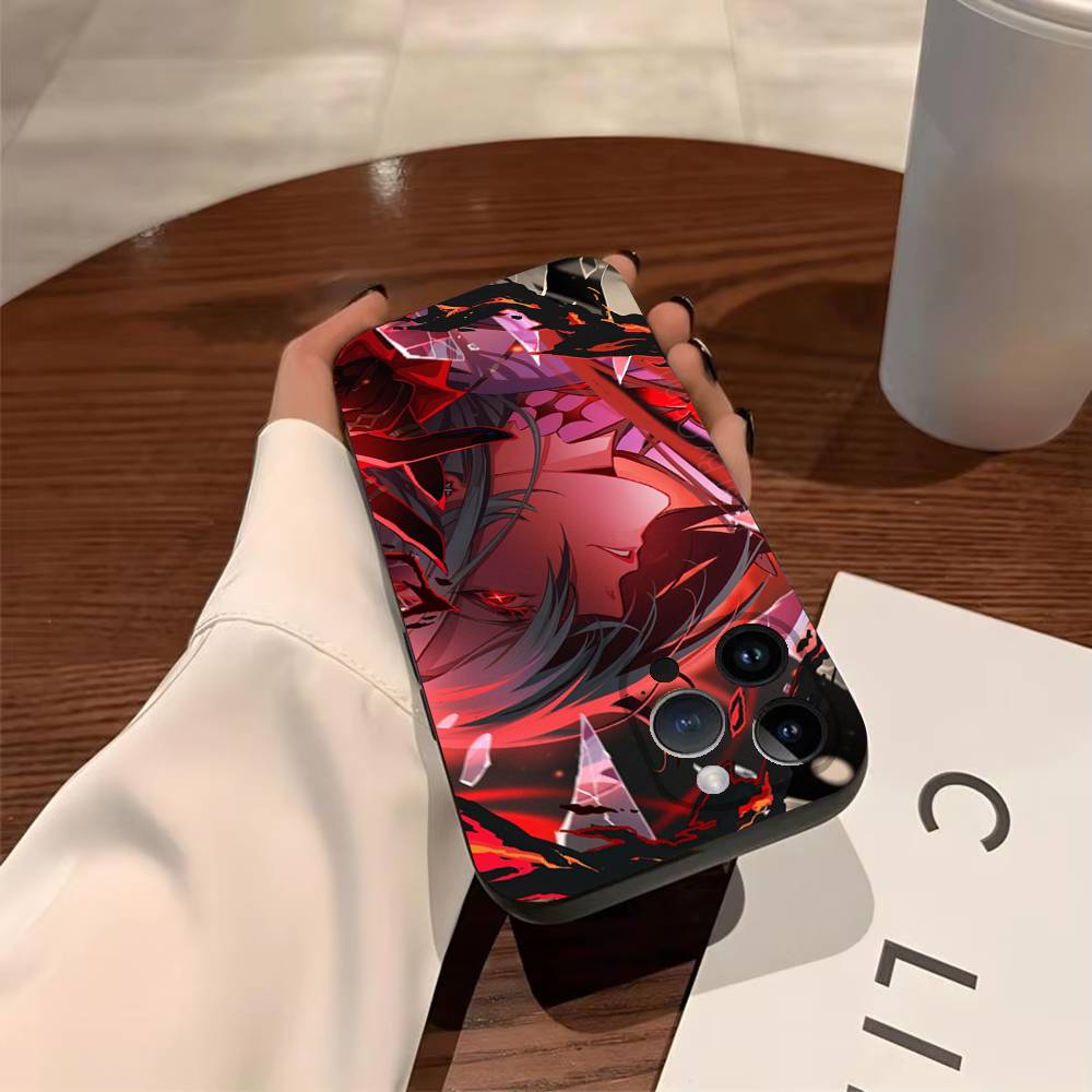 G-Genshin Impact A-Arlecchino Phone Case For iPhone 17,16,15,14,13,12,11,Pro,X,Xs,MAX,Plus TPU Soft To Skin-friendly Cover
