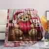1 Stück Flanelldecke mit Cartoon-Druck, Hohe Qualität, Bequem für alle Jahreszeiten, Heimdekoration, Wärme und Komfort, Perfekt als Weihnachts- oder Geburtstagsgeschenk