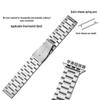 Universal Three-Bead Stainless Steel Watch Band for Apple, Huawei GT5, Smart, and Xiaomi iWatch