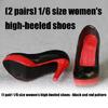 Elegant High Heel Doll Shoes Realistic 1/6 Female Soldier Model Accessories Easy To Dressingup Doll Display Decoration
