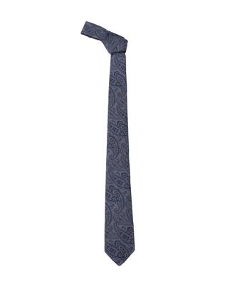 [Nano Universe] Kyoto Nishijin Washable Shadow Paisley Tie, Size 2, Men's F 110 Blue 668-6142209