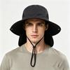 Men's summer sun hat outdoor mountaineering UV protection sun hat fishing hat shawl neck protection quick drying bucket hat