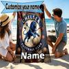 Custom Name Personalized Chelsea Football Club Print Beach Towel, for Trip Camping Beach Party Home Decor, Birthday Gift for Family & Friends
