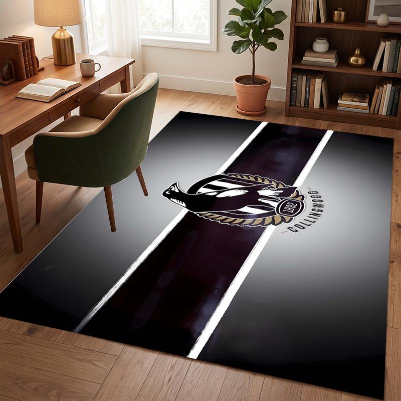 Collingwood Football Club (1) Office Rug Elegant Floor Rug for Office Living Room Bedroom and Indoor Home Spaces