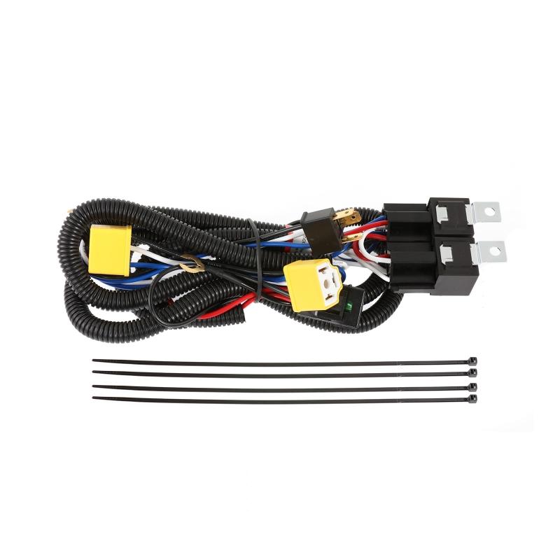 H4 LED Headlight Wiring Harness Negative Switched Conversion Fused Relay Harness Kit for Subaru Toyota