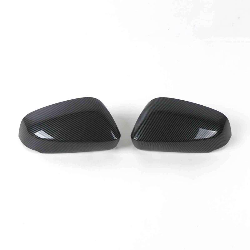 Toyota VOXY/NOAH 90 Series Carbon Fiber Rearview Mirror Cover with Rain Eyebrow Decorative Sticker.
