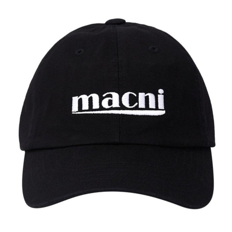 Macni SIGNATURE LOGO BALL CAP_BLACK