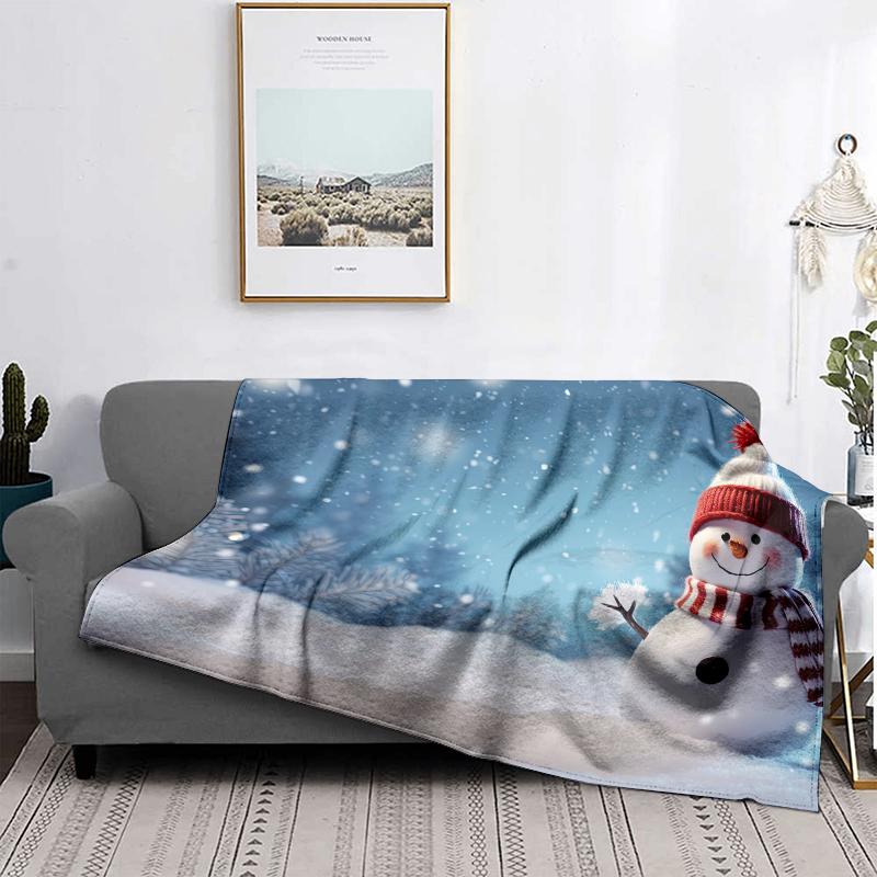 Home Decoration Plush Throw Sofa Blanket Bedspread Bed Fluffy Soft Blankets Decor Plaid Modern Halloween Merry Christmas Winter
