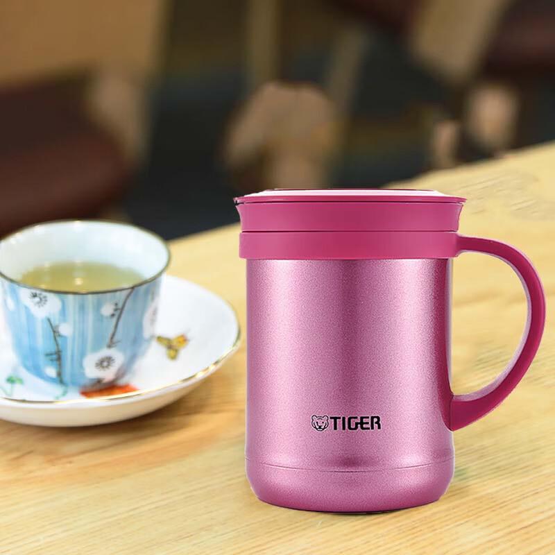 TIGER Stainless Steel Thermos Mug with Tea Strainer, 350ml