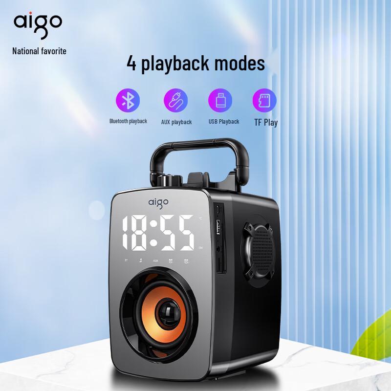 Aigo Portable Wireless Bluetooth Speakers CN Plug (adapter Included)