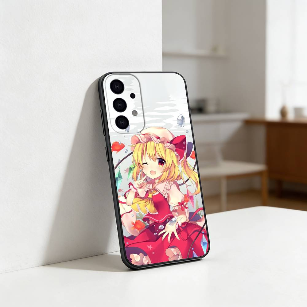T-TouHou Project Flandre Phone Case For Samsung S25,24,23,22,30,21,10,9,Ultra,Plus,Lite Soft Black Case