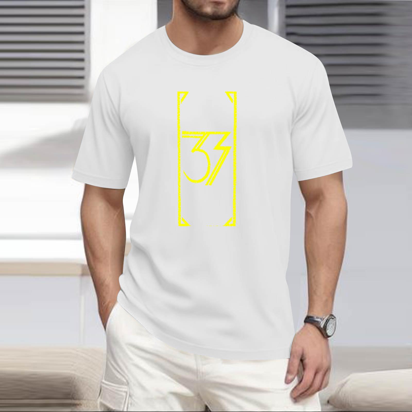 

Стильная и повседневная мужская футболка с круглым вырезом, свободного кроя, с короткими рукавами. XL