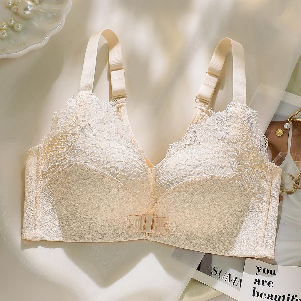 Lace Front Buckle Bra Cover Gathered Without Steel Ring Sexy Back Vest Anti-sagging Thickness