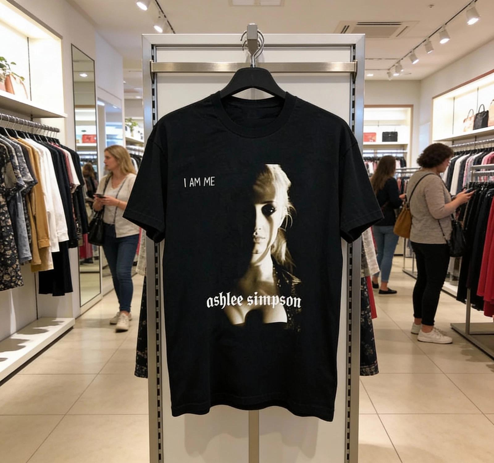 Collection Ashlee Simpson I Am Me Black Gift For Fan T-Shirt NWT M