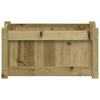 Plant Pot Set 2 Pcs Pressure Treated Pine Wood