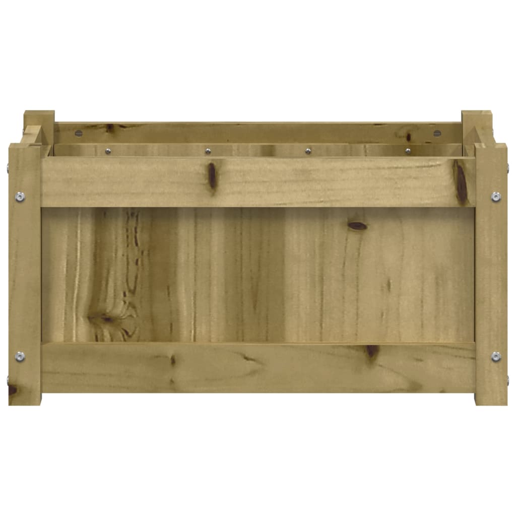 Plant Pot Set 2 Pcs Pressure Treated Pine Wood
