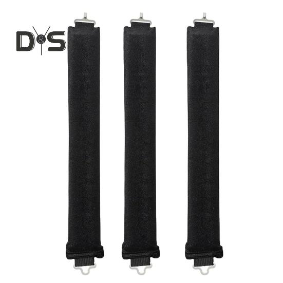 

3 шт./компл., бигуди для волос без нагрева с крючками, женские ночные локоны, повязка на голову, мягкие бигуди для ленивых девушек, завивка длинных волос, укладка чёрный