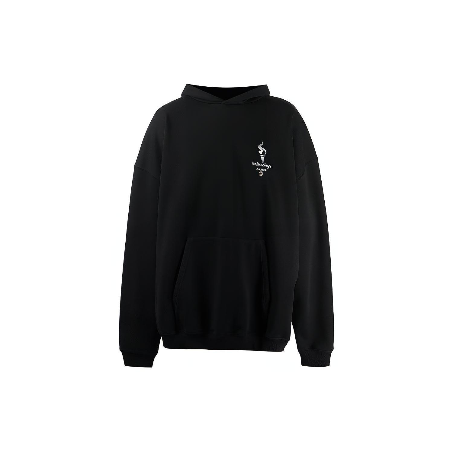 Balenciaga Paris Olympics Oversized Hoodie `Black`