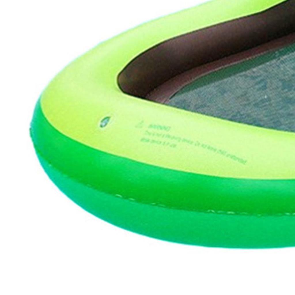 Nafukovací lehátko do bazénu PVC Modelování avokáda se sluneční clonou Síť Lehátko k nafouknutí do bazénu pro vodní zábavu