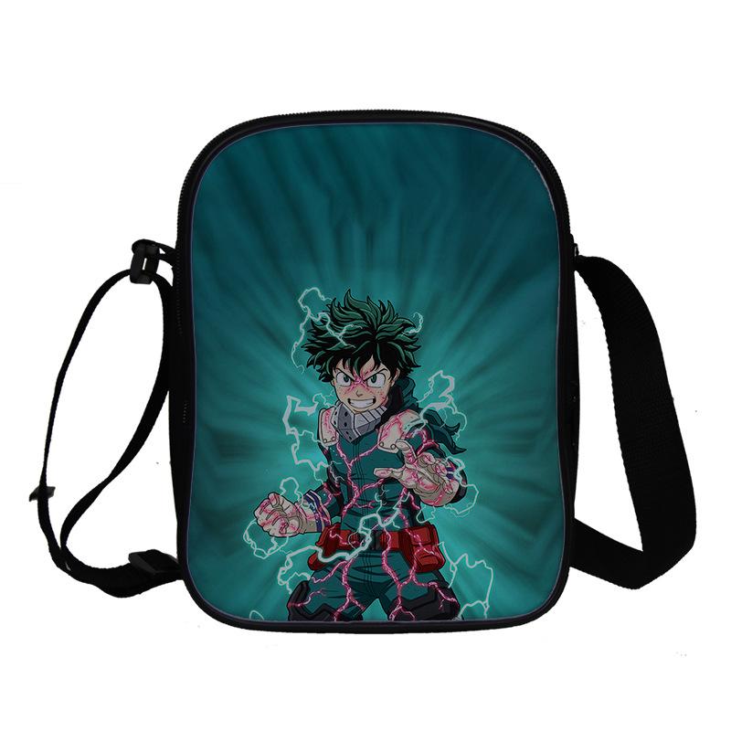 My Hero Academy Pattern Customized Student School Bag Full Color Backpack Double Shoulder Bag Travel Bag