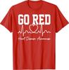Go Red For Women American Heart Disease Month Awareness T-Shirt