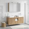 Bathroom Cabinet Set 4 pcs Artisan Oak 100 x 14.5 x 70 cm