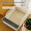 Extra Large Odor-Proof Cat Litter Box & Semi-Enclosed Anti-Splash Bed