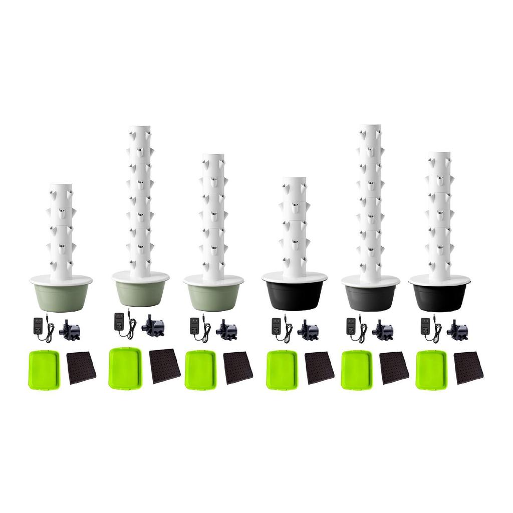 Hydroponics Growing System Hydroponic Tower High Yield Planting Tools Plant Germination Kit Vertical Planter for Strawberries