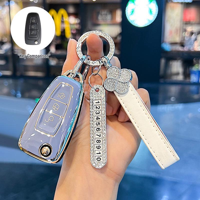 High-Grade Protective Key Shell for Ford Focus, Escort, and Kuga - Unisex