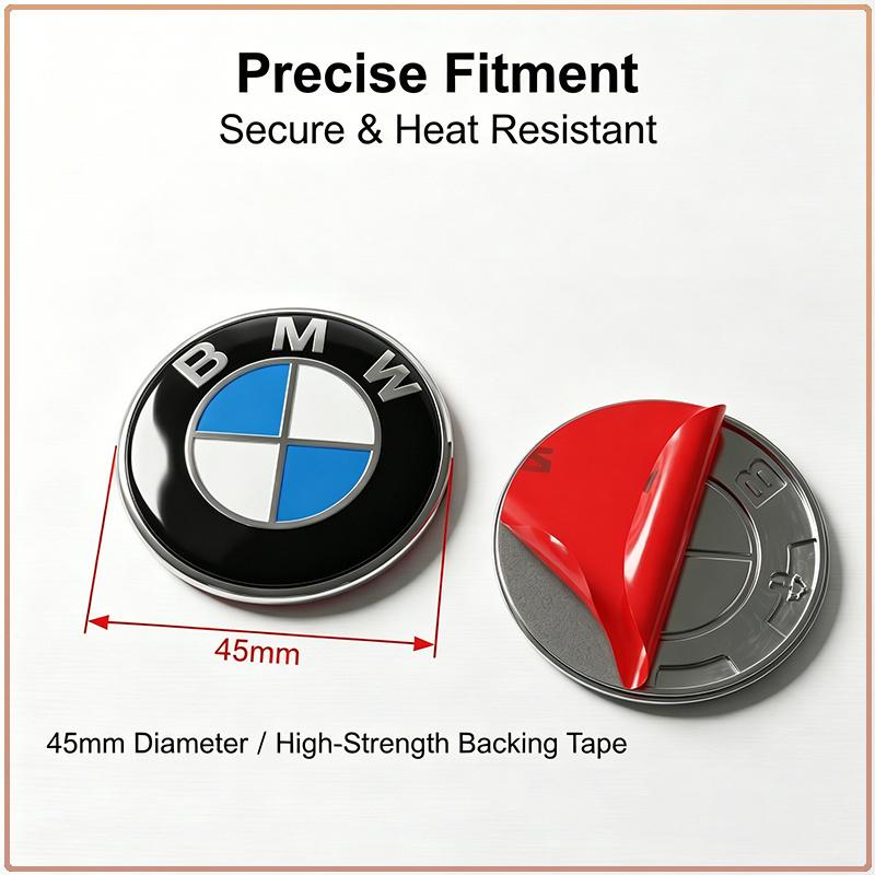 1 Pezzo Emblema Mozzo Volante Auto Rotondo Blu Bianco Logo Adesivo Distintivo Sostituzione Per BMW Tutte le Serie Accessori Interni
