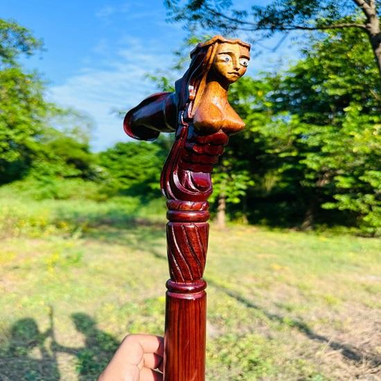 Bengala de Avó, Bengala de Senhora, Bengala para Adultos, Bengala de Madeira, Presente de Natal